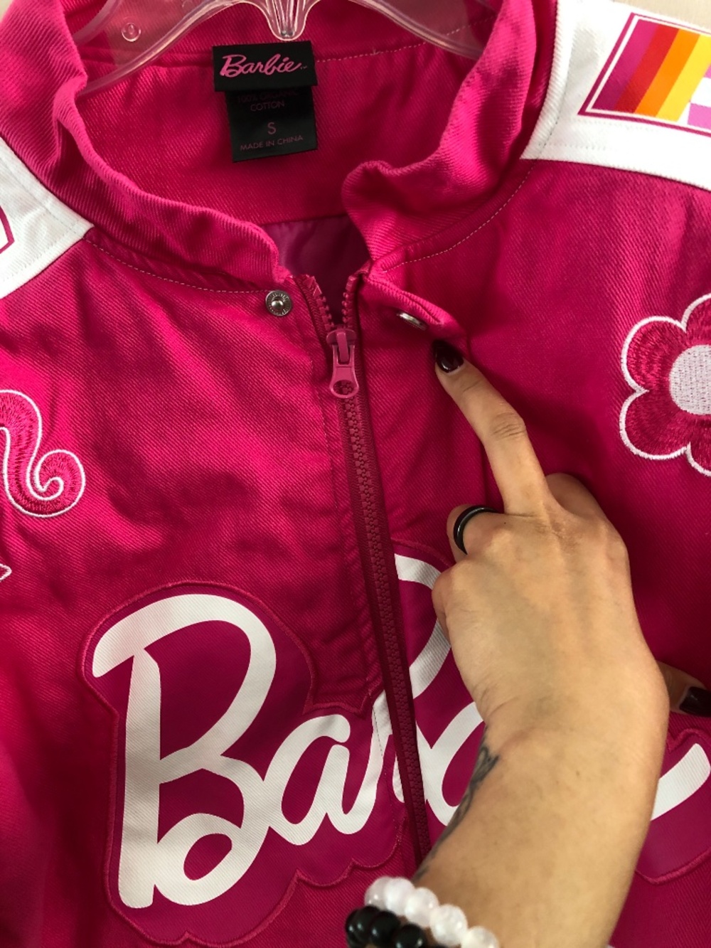 Barbie Checkered Racing Jacket - BoxLunch Exclusive - Picture 8 of 12